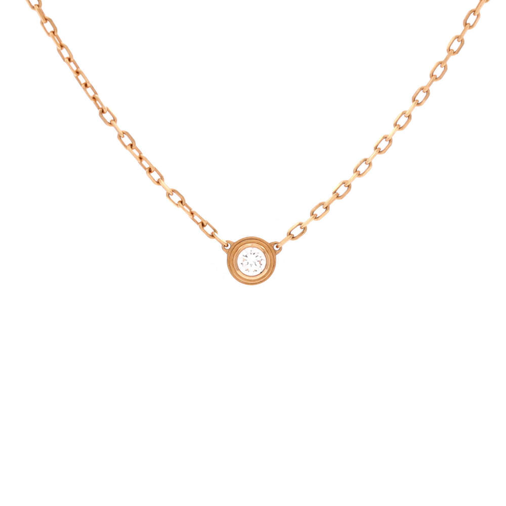 Cartier Small Cartier D'Amour Pendant Necklace 18K Rose Gold with Diamond
